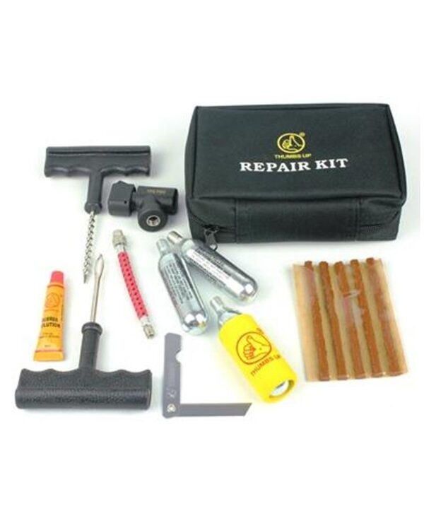 TUBELESS PUNCTURE REPAIR KIT 3x 16g CO2