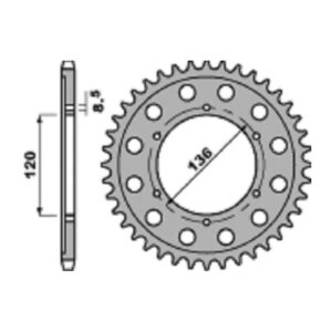 SPROCKETS PBR REAR 4324-48