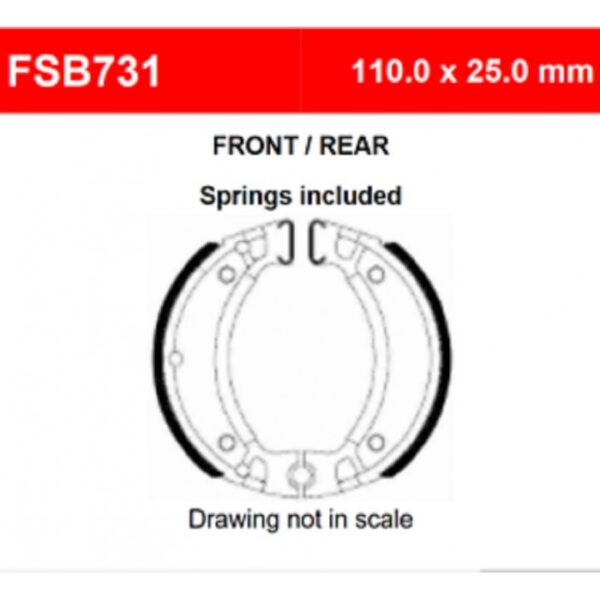 FERODO BRAKE SHOE (EBC503/SBS2028)