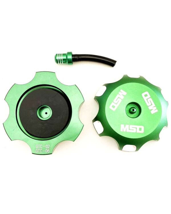 GAS CAP MSD ALLOY CR/KX/RM/RMZ GREEN