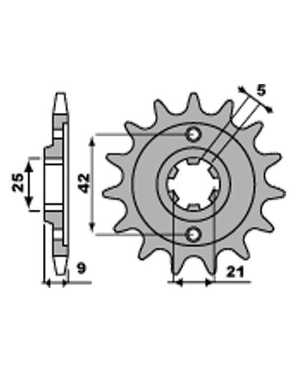 SPROCKETS PBR FRONT 576-19