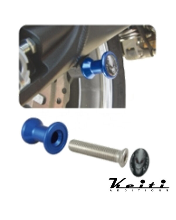 Keiti Swingarm Bobbins - 10mm - Blue