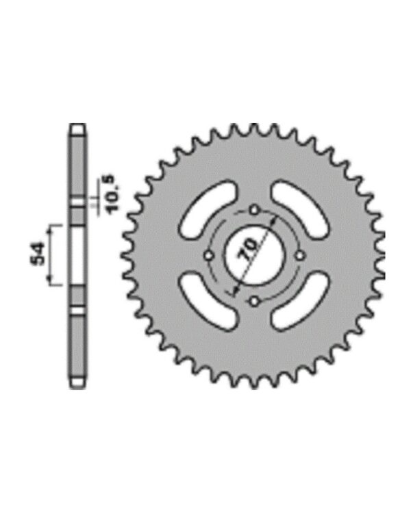 SPROCKETS PBR REAR 4304-40