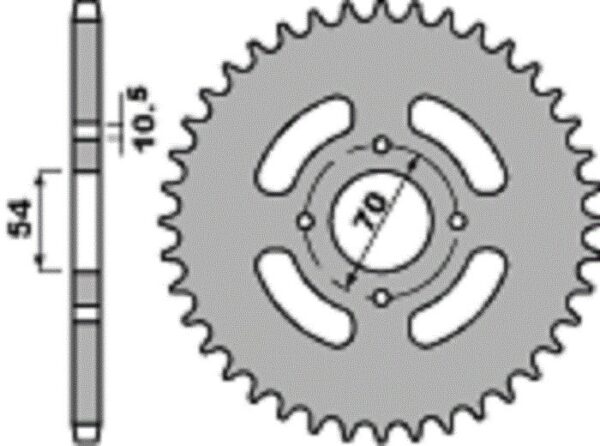 SPROCKETS PBR REAR 4304-40 - Image 2