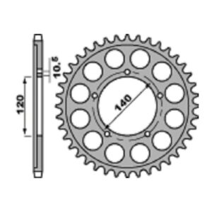 SPROCKETS PBR REAR 4409-44