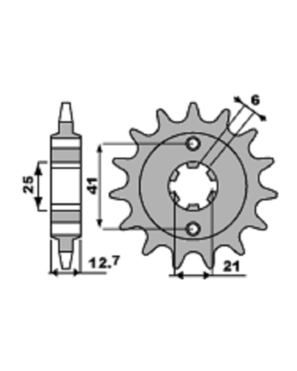 SPROCKETS PBR FRONT 288-17