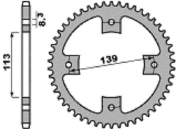 SPROCKETS PBR REAR 4509-40 - Image 2