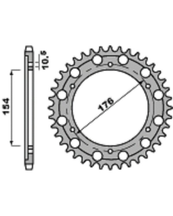 SPROCKETS PBR REAR 4679-43