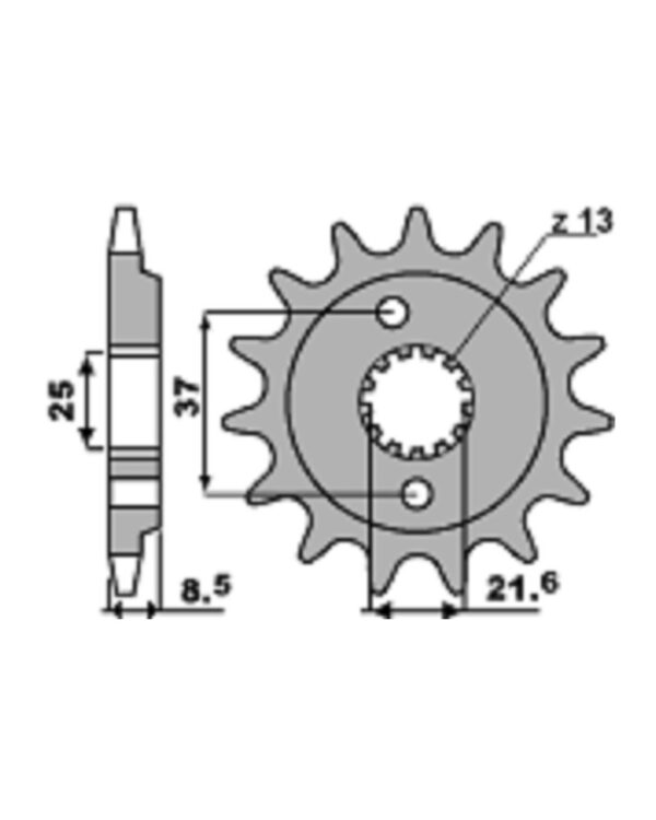 SPROCKETS PBR FRONT 2278-14