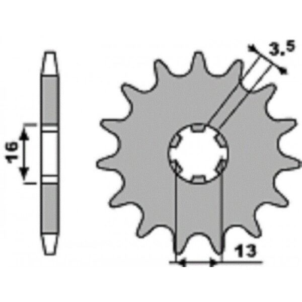 SPROCKETS PBR FRONT 415-14