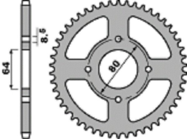 SPROCKETS PBR REAR 0834-38 - Image 2