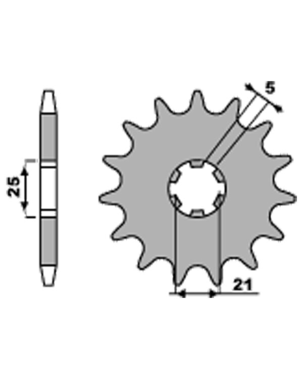 SPROCKETS PBR FRONT 567-16