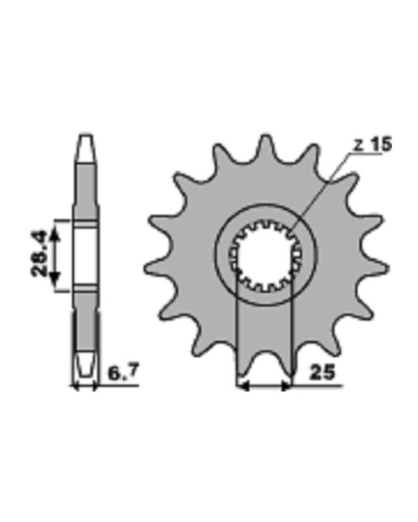 SPROCKETS PBR FRONT 2168-16