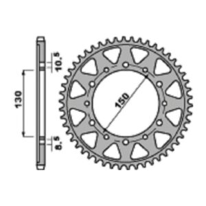 SPROCKETS PBR REAR 0860-48