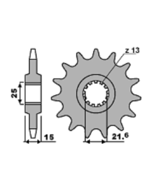 SPROCKETS PBR FRONT 2082-15