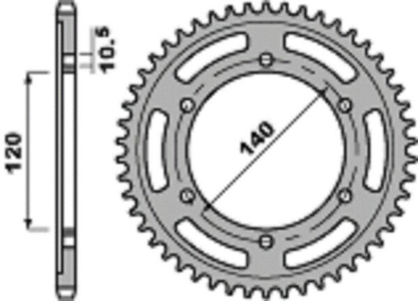 SPROCKETS PBR REAR 5301-38 - Image 2