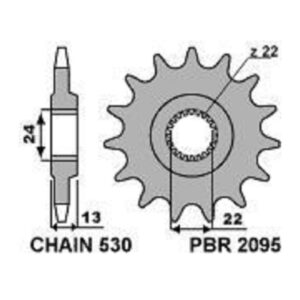 SPROCKETS PBR FRONT 2095-16