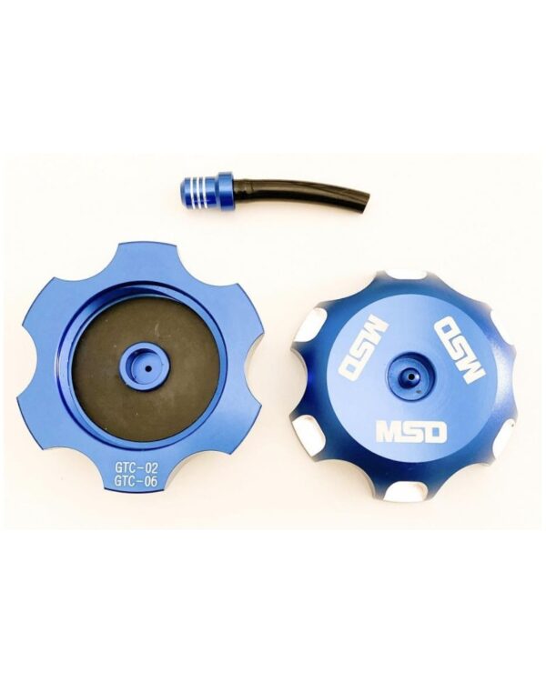 Alloy Gas Cap - Honda/Kawa/Suz - Blue