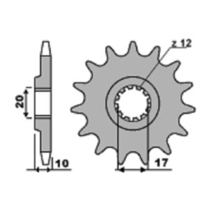 SPROCKETS PBR FRONT 2074-13