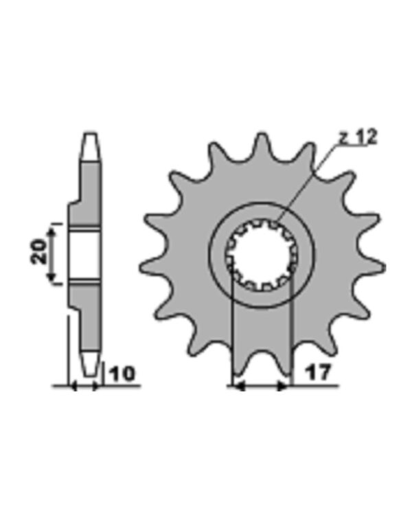 SPROCKETS PBR FRONT 2074-13