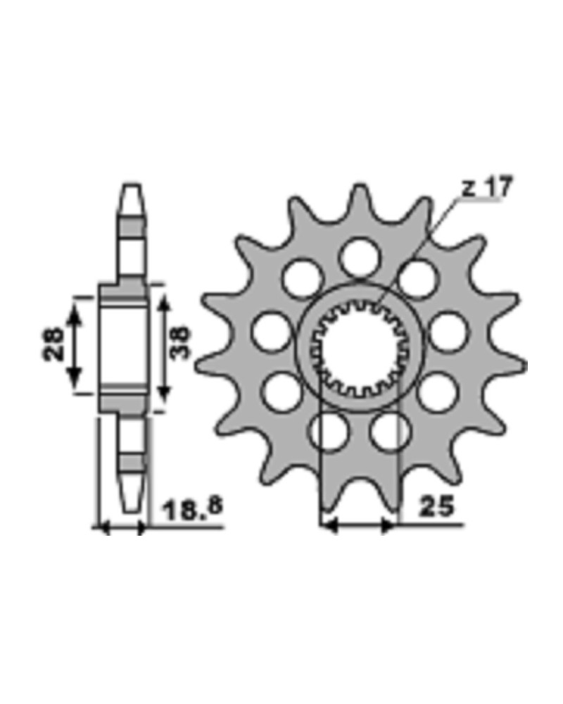 SPROCKETS PBR FRONT 2078-20