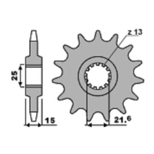 SPROCKETS PBR FRONT 2082-16
