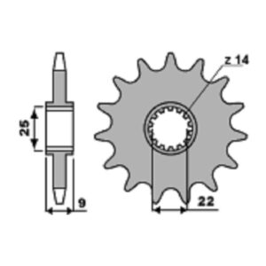 SPROCKETS PBR FRONT 2097-14
