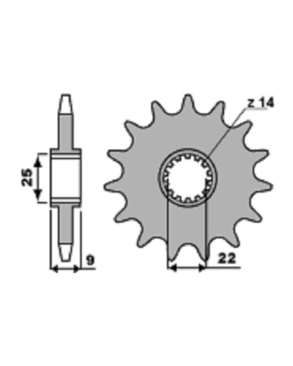 SPROCKETS PBR FRONT 2097-14