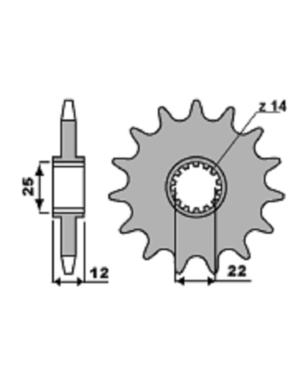 SPROCKETS PBR FRONT 2102-14
