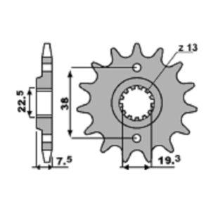 SPROCKETS PBR FRONT 2116-15