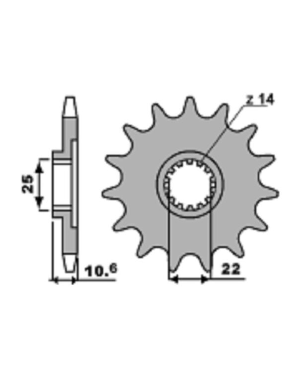 SPROCKETS PBR FRONT 2125-15