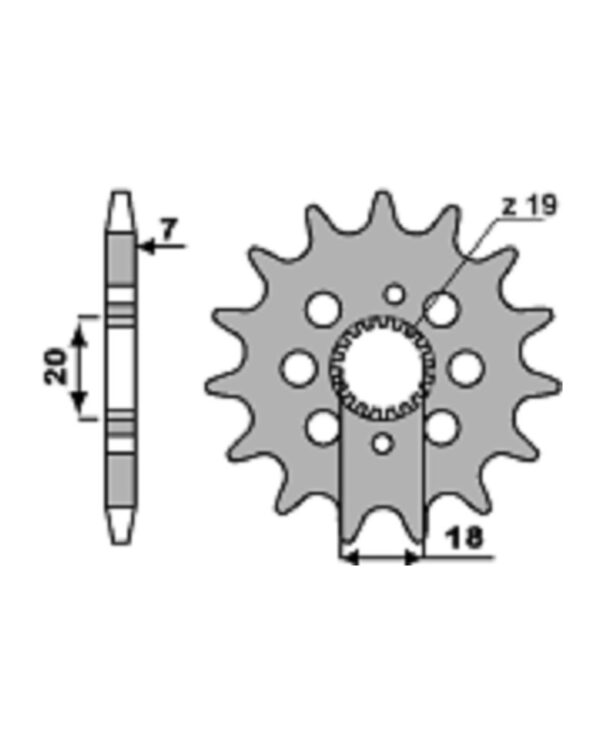 SPROCKETS PBR FRONT 2158-14