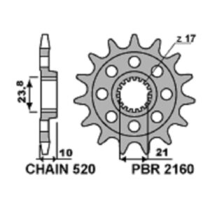 SPROCKETS PBR FRONT 2160-13