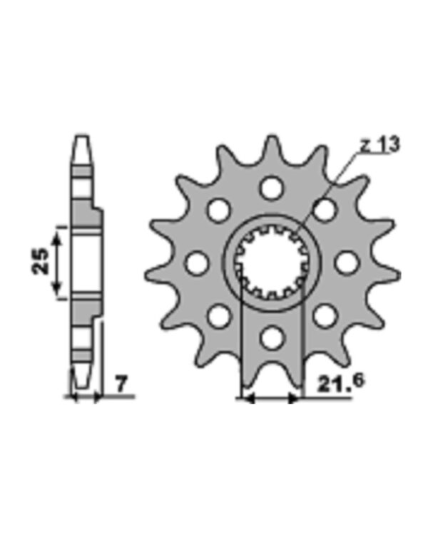 SPROCKETS PBR FRONT 2167-16