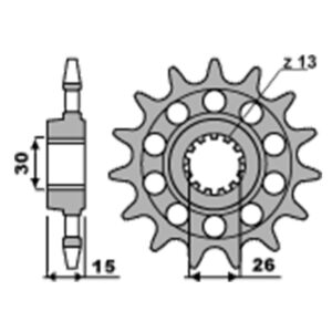 SPROCKETS PBR FRONT 2199-15