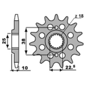SPROCKETS PBR FRONT 2200-15