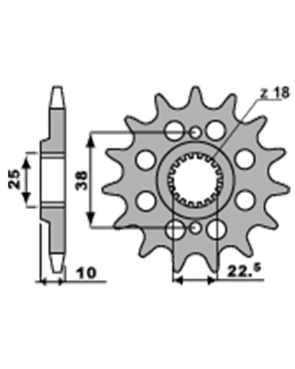 SPROCKETS PBR FRONT 2200-15