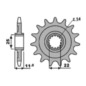 SPROCKETS PBR FRONT 2207-14