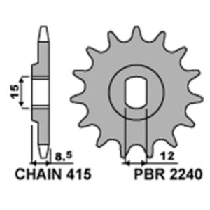SPROCKETS PBR FRONT 2240-10