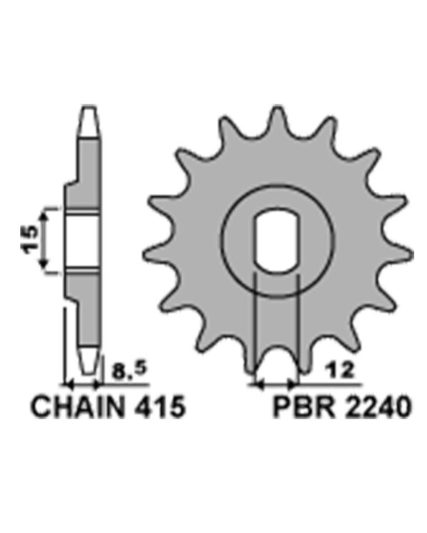 SPROCKETS PBR FRONT 2240-10