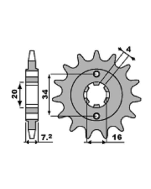 SPROCKETS PBR FRONT 2247-13