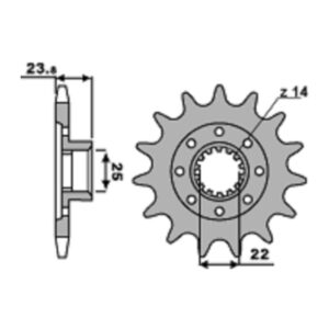 SPROCKETS PBR FRONT 2253-17