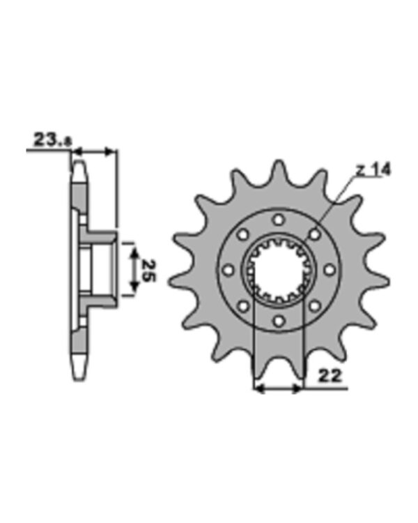 SPROCKETS PBR FRONT 2253-17