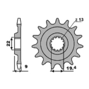 SPROCKETS PBR FRONT 2259-13