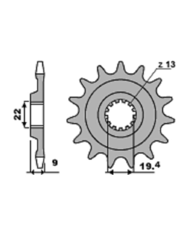 SPROCKETS PBR FRONT 2259-13