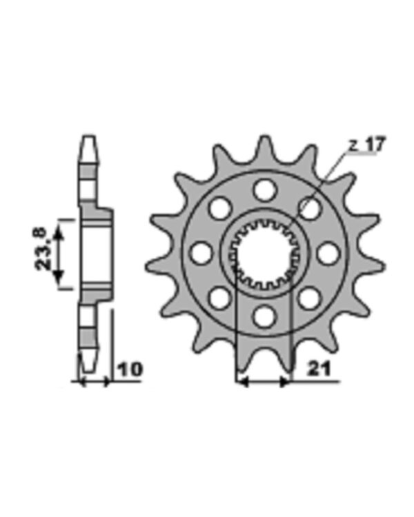 SPROCKETS PBR FRONT 2260-14
