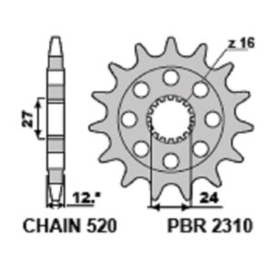 SPROCKETS PBR FRONT 2310-17