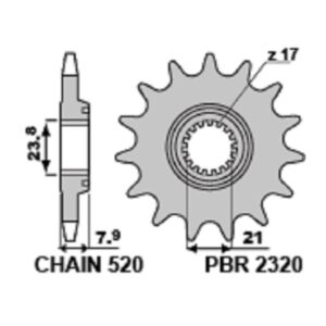 SPROCKETS PBR FRONT 2320-13