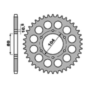 SPROCKETS PBR REAR 0488-40