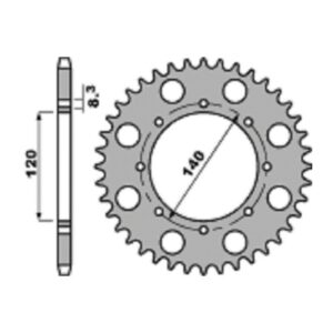 SPROCKETS PBR REAR 0491-39